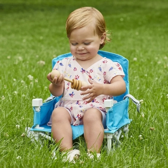 NEW Regalo Portable Unisex Multi-Functional Booster Seat w/Attachable Tray, Aqua - Picture 16 of 16